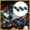 Partuto 12pcs 7mm 8mm Car Engine Spark Plug Separators Ignition Wire Separators Holder Black Replacement