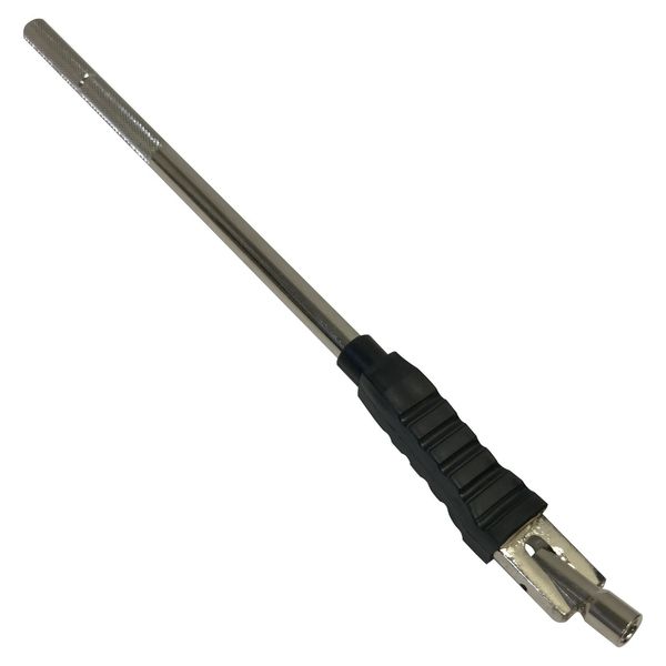 TI44 Angled Head Steel Tire Valve Stem Core Puller With Rubber Block Repair Tool