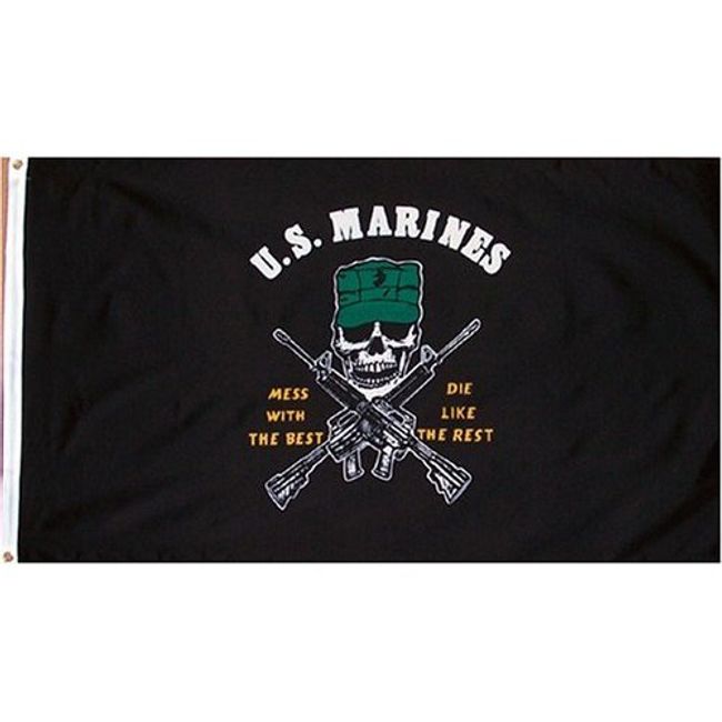 U.S. Marines Flag 3ft x 5ft - Mess with The Best, Die Like The Rest