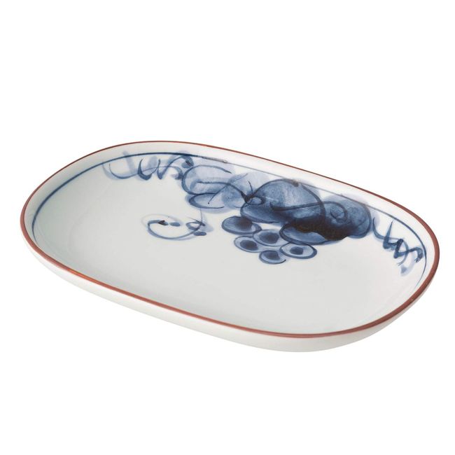 Hasami Ware 17864 Coy-Circle Plate, Grape