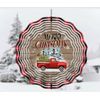 Merry Christmas red truck spinner