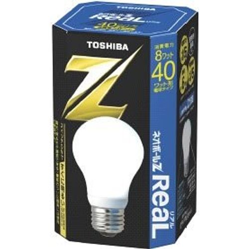 Toshiba Neo Ball Z Realistic Fluorescent Light Bulb 40 Watt Type Daylight EFA10ED/8-R Base Diameter 1.0 inches (26 mm)