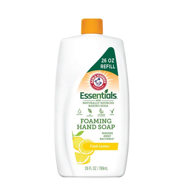 ESSENTIALS Liquid Hand Soap, Fresh Lemon Scent (26 FL OZ, Lemon)