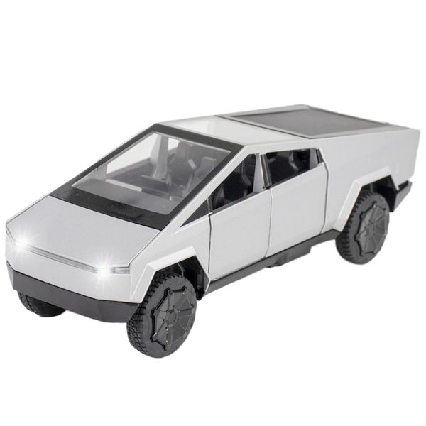 1:32 Diecast Pickup Truck Toy with Sound and Light,Alloy Model Car Pull Back Toy Car for Kids or Adults