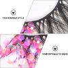 Lurrose False Lashes Dramatic Glitter Eyelashes False Eyelashes Drag Mermaid Makeup DIY Lashes Decorative Fake Eyelashes Eye Lash Extension Lash Sequins