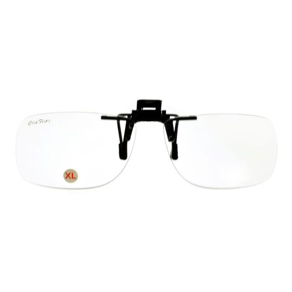 ClipFlipz Clip On Magnifying Glasses, Extra-Large/Clear, +1.00
