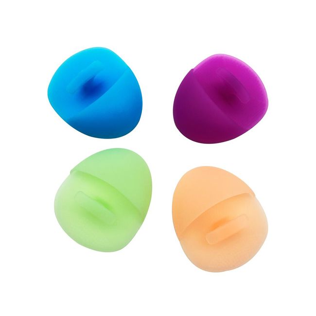 Silicone Facial Cleansing Brush [4 Color Set] Face Brush Pores Nose Corner Plug Exfoliating Pore Care Cleansing Facial Cleansing Massage [Free Shipping] mak-e16