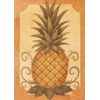 Pineapple Small Appliqued Art Flag 12.5 Inch X 18 Inch