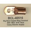 5 Bare Battery Big COPPER Lug Ring Terminal Connector #4/0 Wire Gauge 5/16" Stud