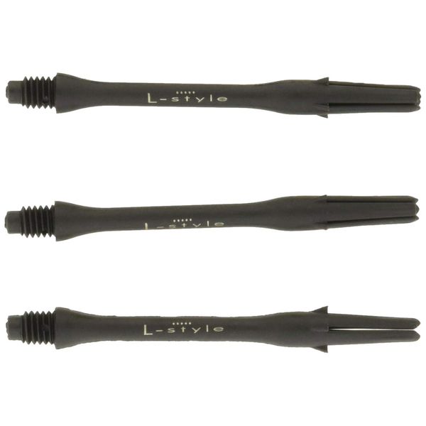 LSTYLE Dart Shafts: Carbon Fiber - 2BA Thread - for Soft Tip and Steel Tip Darts - Size 370 (Extra Long)