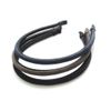 Vingtaine HK-258 Simple Headband with Suede, Basic, Adult, Present, Black