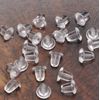 100Pcs 5mm Soft Rubber Earring Backs - Secure Fit for Stud Earrings-NEW