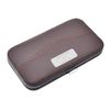 Personalised Engraved Classic Brown Leatherette Complete Manicure Set