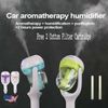 Portable Car Aromatherapy Perfume Air Freshener Humidifier Diffuser Filter Green