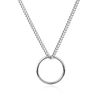 GAVU Men's Tungsten Steel Ring Necklace, 55 cm, Tungsten steel, No Gemstone