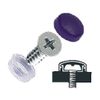 CRL Black Flat Small Snap Cap Screw Covers - Package of 100