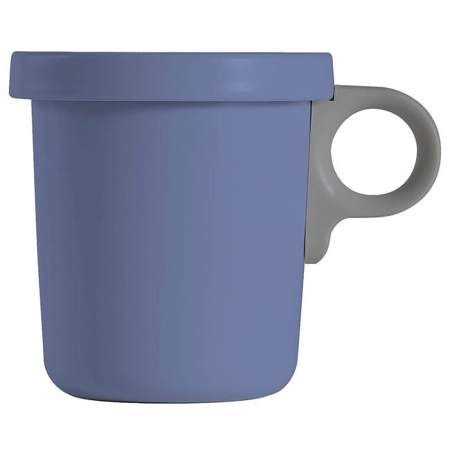 Object Hollow Hook Mug, Made in Japan, 12.2 fl oz (360 ml), Navy Gray