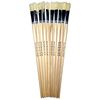 Major Brushes Hog Long Flat Brushes Size 14 - Set of 10