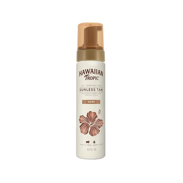 Hawaiian Tropic Sunless Tanning Foam Moisturizing Self Dark Tanning 200ml, 1 Pack