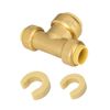 EFIELD 1PC 1/2"x1/2"x 3/4”  Push Fit Tee Bras Fitting. Lead Free