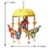 eCraftIndia Handcrafted Decorative Elephant Wall/Door/Window Hanging Bells