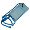 [accessories.bi] iPhone 14 Smartphone Shoulder Strap String String Crossbody Case Cover Clear Blue