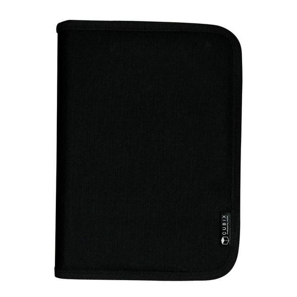 M-Plan 114032-15 Cubics Round Zip Book Cover, A5 Size, Black