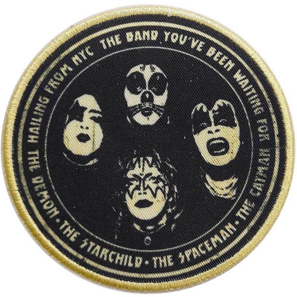 Kiss Hailing from NYC - Licensed Image Woven Sew Iron On Patch
