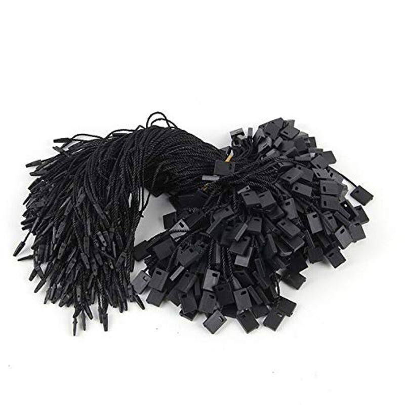 200Pcs Clothing Hang Tag String Clothing Tag Rope Nylon Black String ...