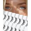 Onlyall False Eyelashes Natural Fake Eye Lashes Wispy False Lashes D20