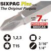 Picquic 44606 3-multi-driver Family Pack, Bright Orange Opaque