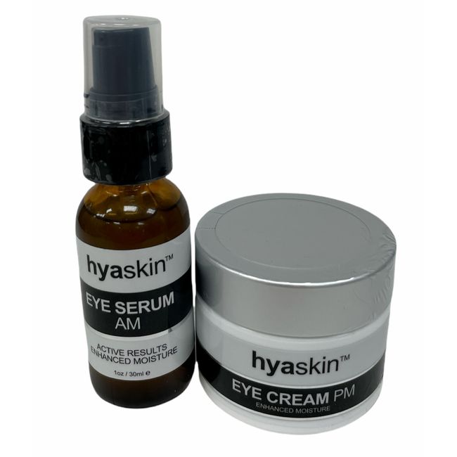 HyaSkin Eye Serum AM + Eye Cream PM (1oz/30ml | 1oz/30ml) NEW