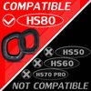 DIMOST HS80 Ear Pads Compatible with HS80 Headset I Thicker Enhanced Memory Foam - More Comfortable Velour