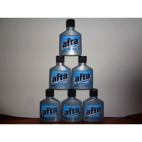 Lot of 6 Mennen Afta Fresh After Shave Lotion With Skin Conditioners 3 oz Each