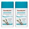 NutriBiotic Deodorant, Tea Tree, 2.6 Ounce Stick Twin Pack | with Witch Hazel, Grapefruit Seed Extract, Aloe, Tea Tree & Peppermint | Vegan & Free of Aluminum, Paraben, Phthalates, Gluten & GMOs