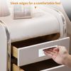 MOROBOR 4PCS Rectangular Recessed Concealed Handle, Embedded Design Sliding Door Handle with Screws, Stainless Steel Cabinet Pulls for Wardrobe Drawer Pulls (White)