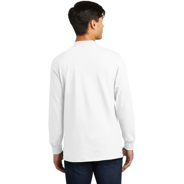 Port & Company Men's Mock Turtleneck - Medium - White