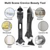 3in1 Silicone Scraper Caulking Grouting Sealant Finishing Clean Remover Tool Kit