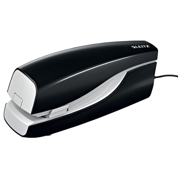 Leitz 55330095 5533 New NeXXt Electric Flat Clinch Stapler, Black