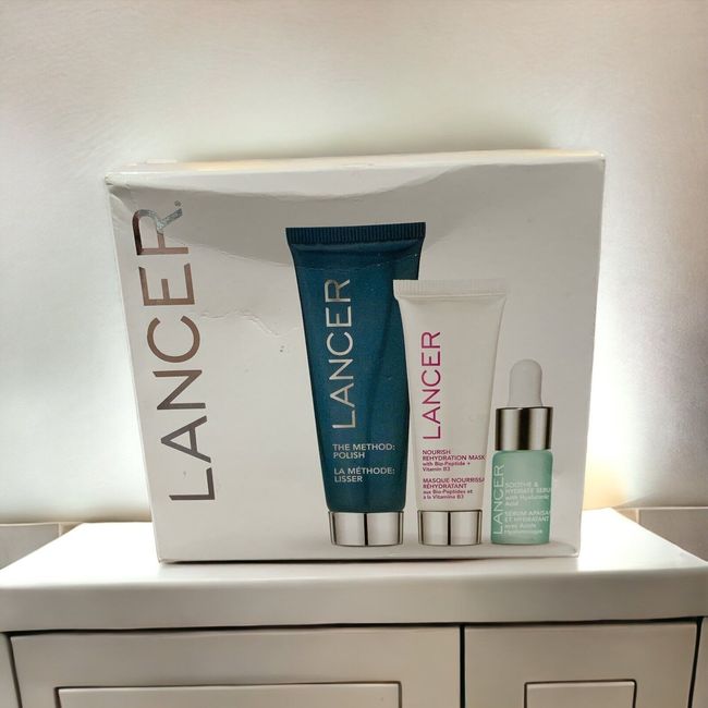 Lancer Set For Daily Polish, Mask,serum With Pure Minerals