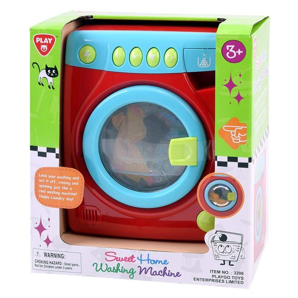 PlayGo Washing Machine Kitchen Toys Kids Children Play House Washing Machine for Fun Kids Toy Perfect For Your Little One 3 years & Up