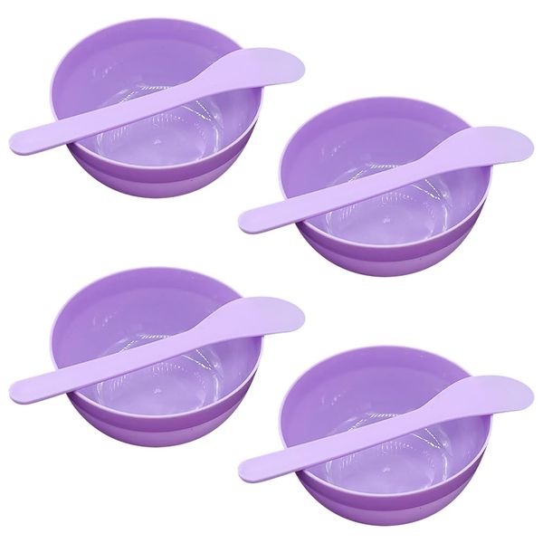 ccHuDE 10 Pcs Glue Mixing Bowls 10 Pcs Plastic Glue Mixing Spoons Face Mask Mixing Bowls Facial Mask Skincare Spatulas Slime Making Tools