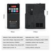 Risegun Variable Frequency Controller, 1.5kW 220V Single Phase Input Three-Phase Output Variable Frequency Drive, VFD Inverter Frequency Converter Motor Speed Controller for Fans, Water Pumps