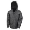 Result WorkGuard Denim Texture Mens Rugged Work Jacket - Black - L