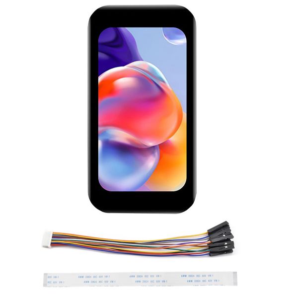 1.47 inch Touch LCD Display Module, 172 x 320 IPS Screen, SPI/I2C Interface, Capacitive Touch, Compatible with Raspberry Pi, Arduino, ESP32S3, Pico, 3.3 V/5 V