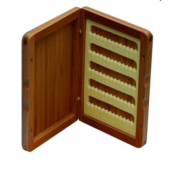 Turrall Bamboo Presentation Slim Line Split Case - Brown