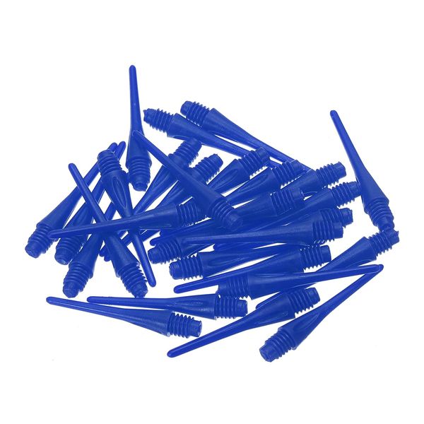PATIKIL Plastic Dart Tips 2BA Thread, 30 Pack Soft Tip Dart Points Replacement Dart Accessories, Blue