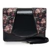 Ruby Shoo Women's Stanford Black Floral Large Satchel Mini Briefcase Bag