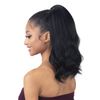FreeTress Equal Half Wig Drawstring Full Cap Natural Me Natural Pressed Waves (1B)