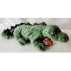 First And Main Tye Dye Plush Alligator Blue & Green